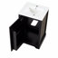 Meuble-lavabo de 20 po avec lavabo, armoire de salle de bain avec porte à fermeture douce, support de rangement et tablette réglable-1927786464