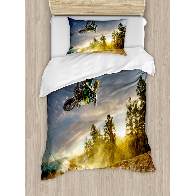 Xo Modern & Contemporary Polyester Duvet Cover, Twin Duvet Cover + 1 Standard Sham