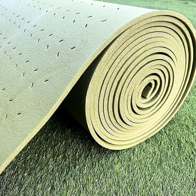 Durable Polyethylene Artificial Grass Underlay 10mm Thick for Enhanced Lawn Support and Comfort-5m(16'4.9") X 1m(3' 3")-5SQM