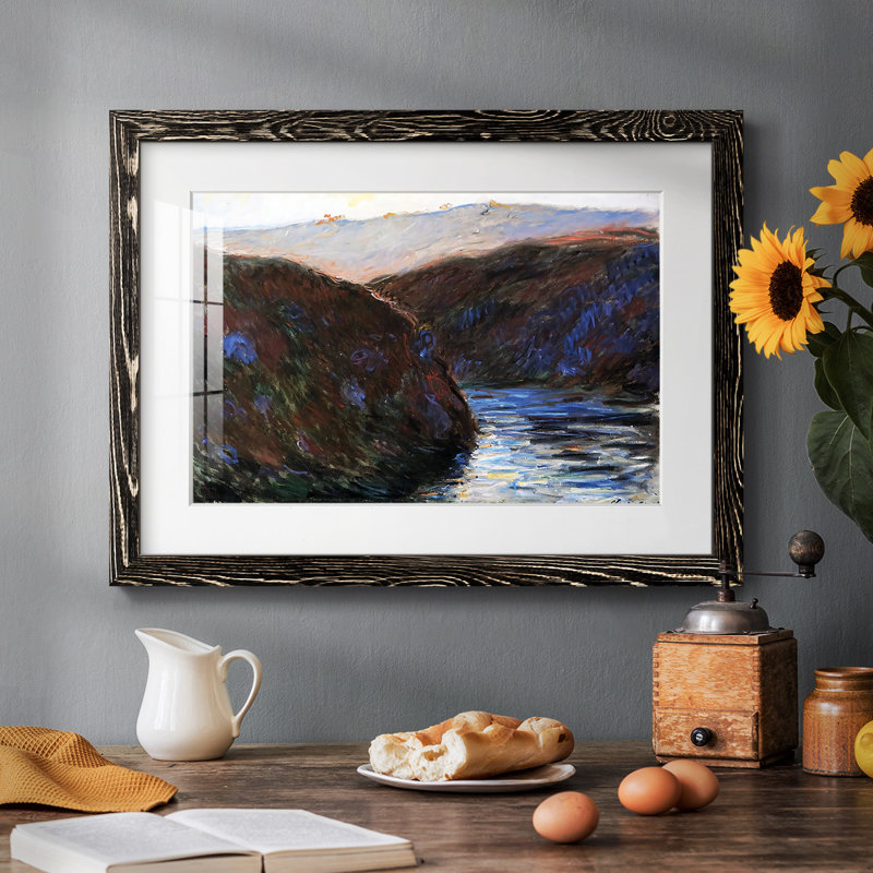 " Valley Of The Creuse, Evening Effect, 1889 ", Noir, H 26 po x l 38 po x P 1,5 po
