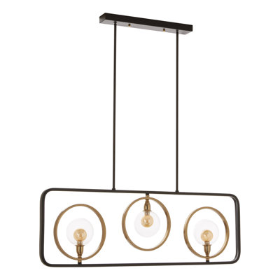 Kane 3 - Light Bronze Square/Rectangle Pendant
