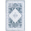 Arizona Meeghan Machine Washable Non-Slip Area Rug in Grey & Blue