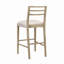 Tabouret de bar avec dossier échelle (ensemble de 2)