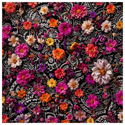 Couvre-lit matelassé à motif floral cachemire coloré toutes tailles