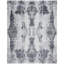 Jacquard Abstract Area Rug in Silver/Dark Gray-70063576