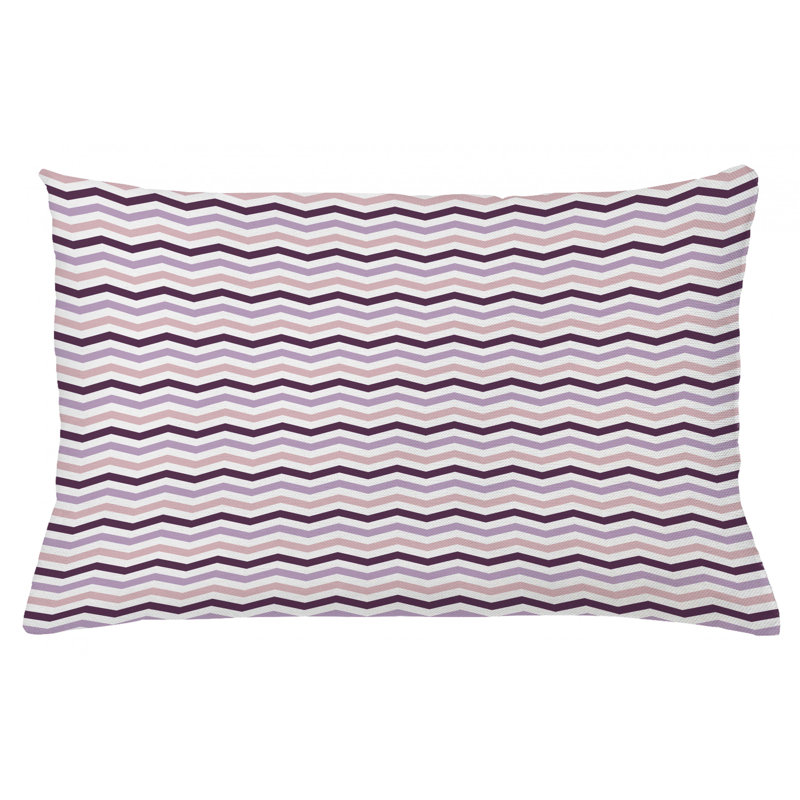 Housse de coussin lombaire à chevron intérieur/extérieur, 16 po x 26 po