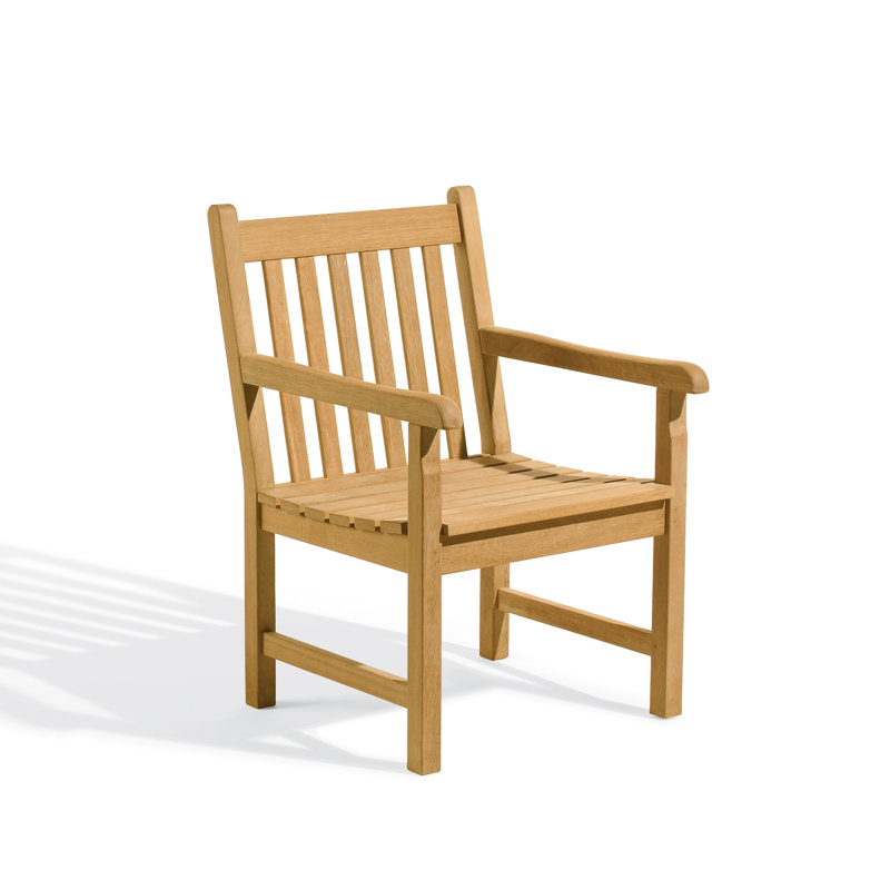 Classic Rectangular 4 - Person Teak Outdoor Dining Set, Natural