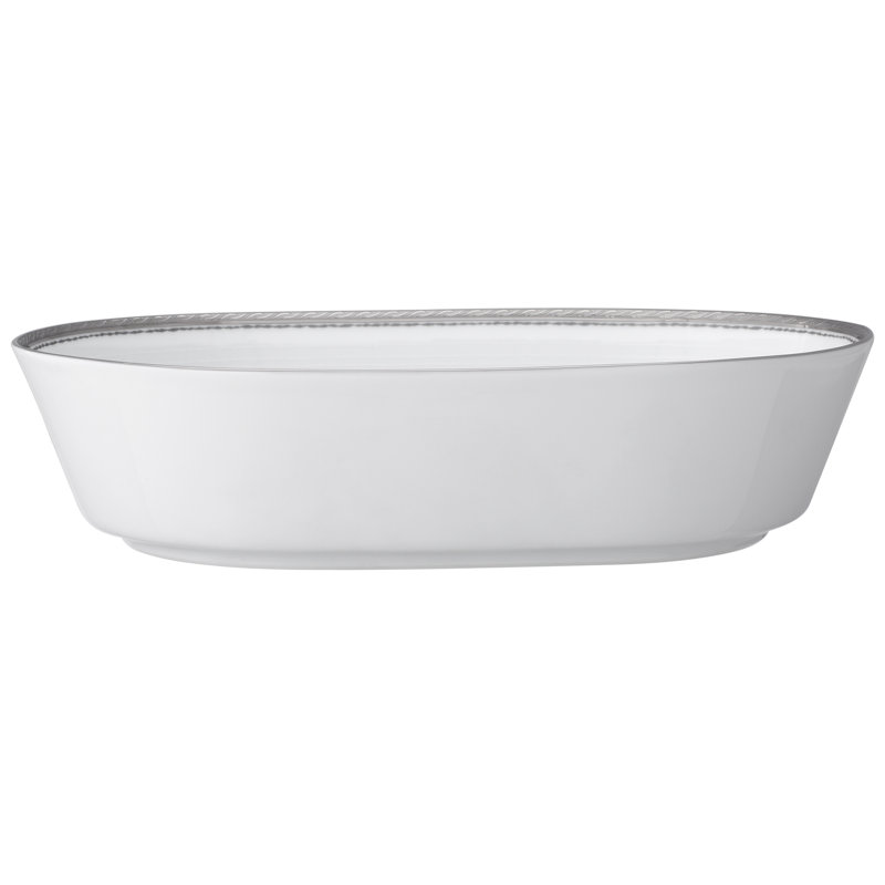  Noritake Whiteridge Platinum Vegetable Bowl