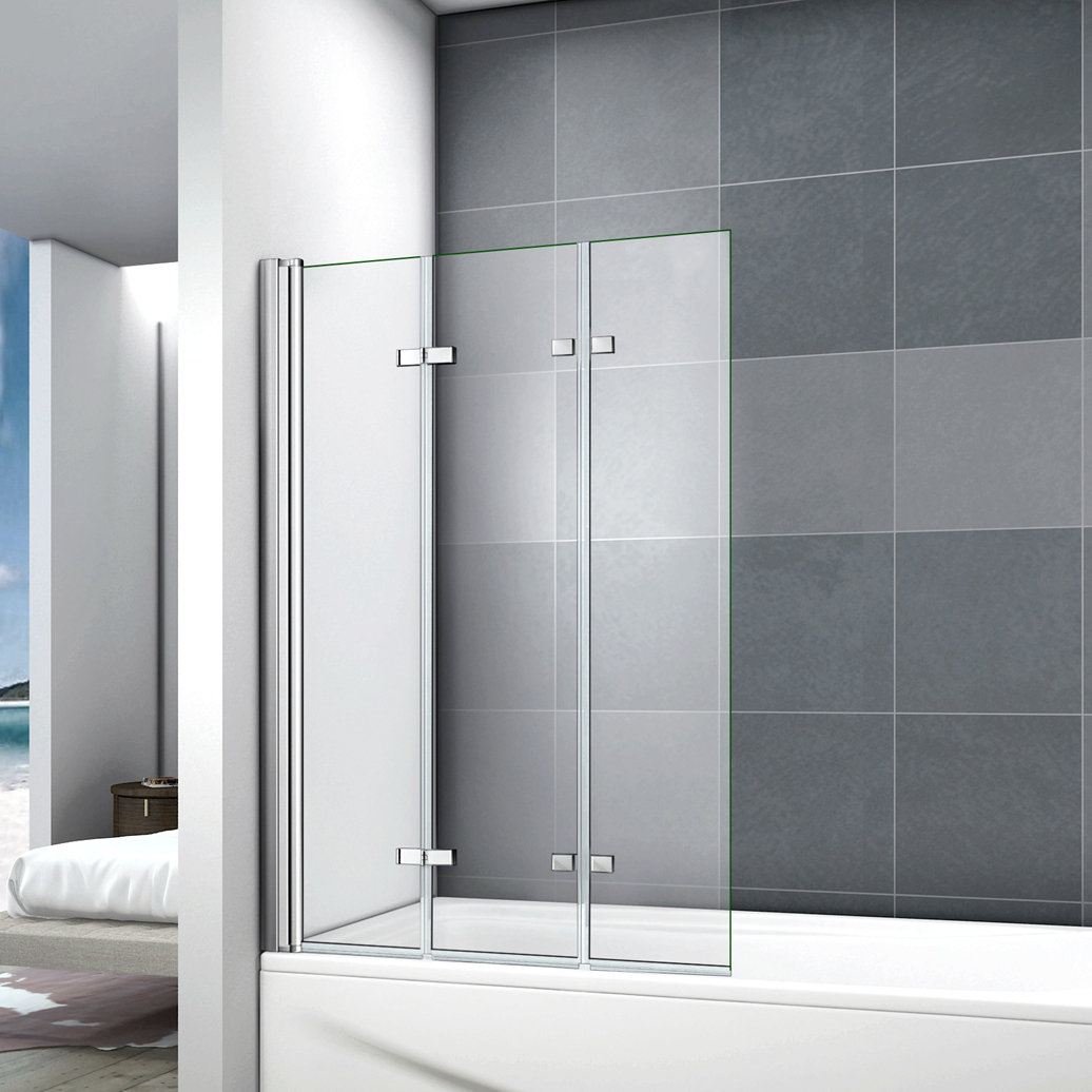 Lindo Straight Aluminium Bath Screen