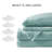 Soloft Plush Aqua Micro Plush 4-Piece King Sheet Set-1386765636-1392453822