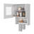 Florence Kitchen Wall Cabinet, Spice And Towel Rack