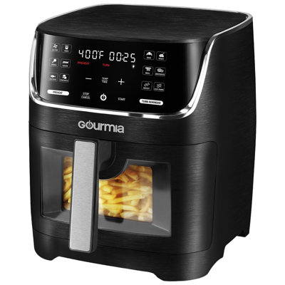 Gourmia Black/Silver 8 qt Programmable Digital Air Fryer