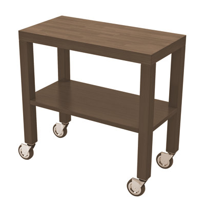 London 15.75 " W Kitchen Cart with Solid Wood Top