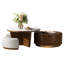 Extendable Pedestal Coffee Table with Storage