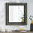 Wall Black Mirror With Golden Embossing