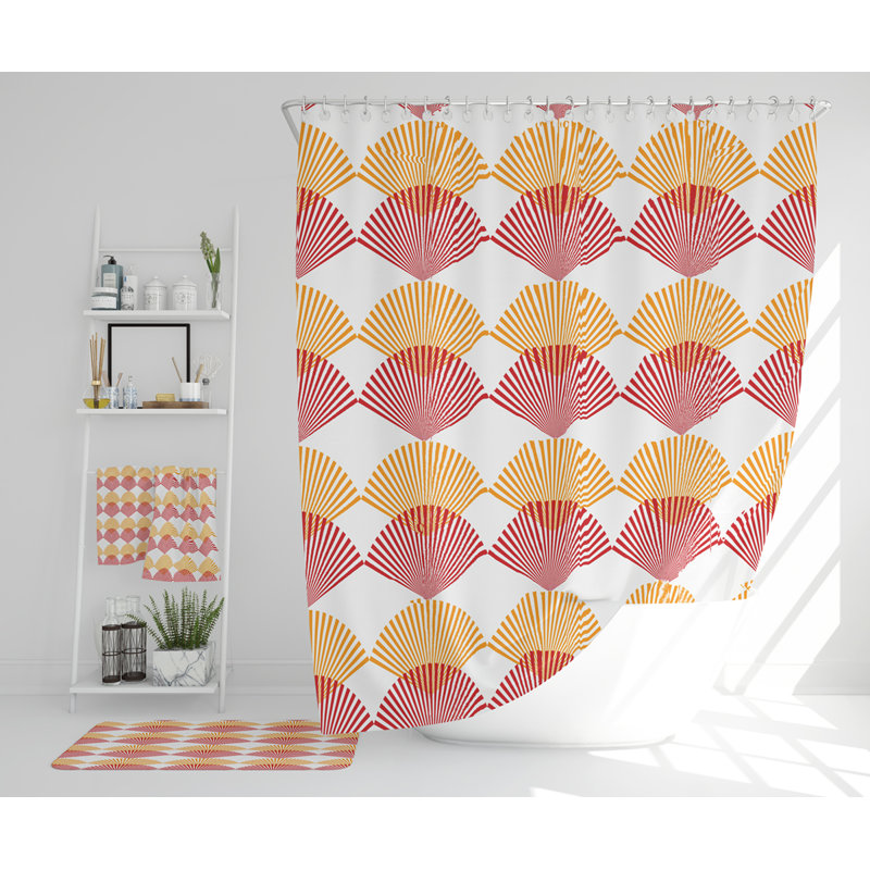 Navicky Polyester Shower Curtain Set