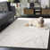 Ebony Hand Tufted Cotton/Wool Abstract Area Rug in Gray/Ivory