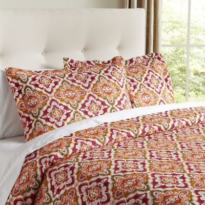 Modern & Contemporary Sateen Damask Duvet Cover