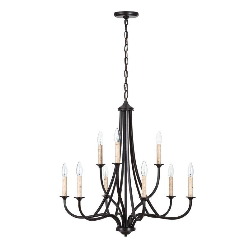 Ahslee 9-Light Candle-Style Tiered Chandelier