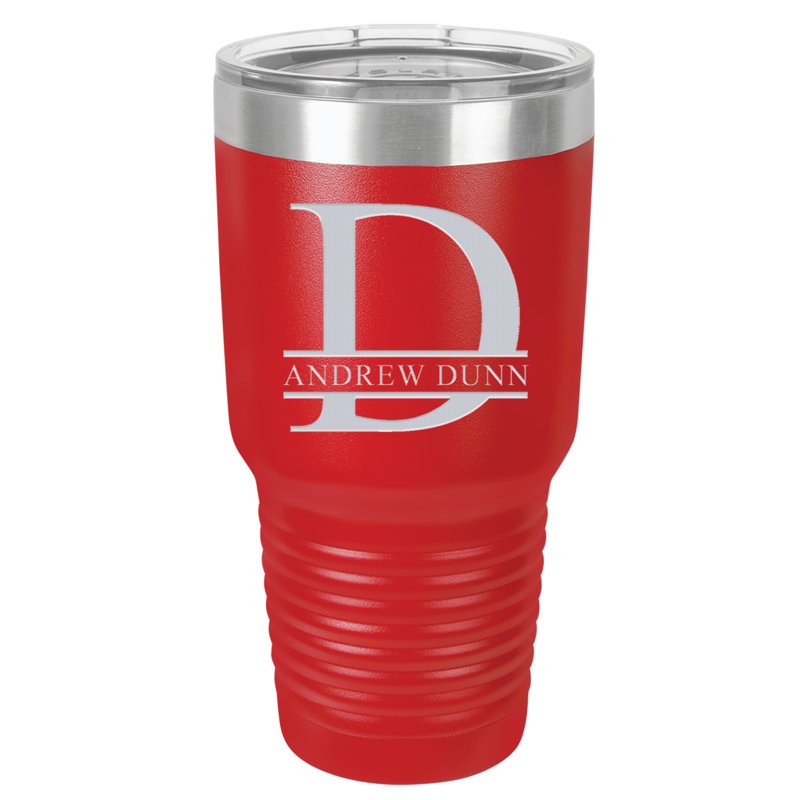 30 oz. Gobelet de voyage en acier inoxydable isolé sous vide, Rouge