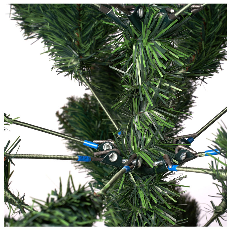 Arbre de Noël pin vert 7,5 pi avec lumières DEL