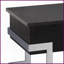 Table basse noire ultrabrillante moderne avec 2 compartiments de rangement, peu encombrante pour le salon-121049492