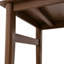 Bureau en bois massif L 55,12 po, bureau en noyer moderne Mid-Century pour petits espaces, chambre à coucher