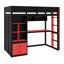 Lit mezzanine avec bureau, armoire et éclairage contrôlé par application pour les configurations de jeu-1145186379-1145186382