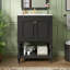 Meuble-lavabo moderne 24 po avec lavabo en céramique-1049468654
