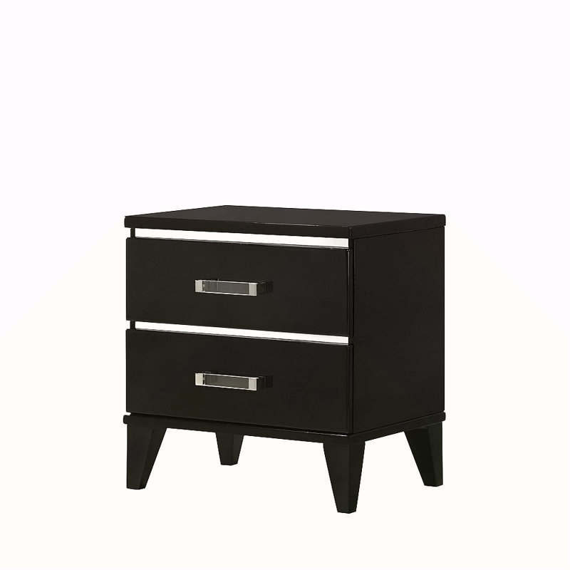 Table de chevet noire
