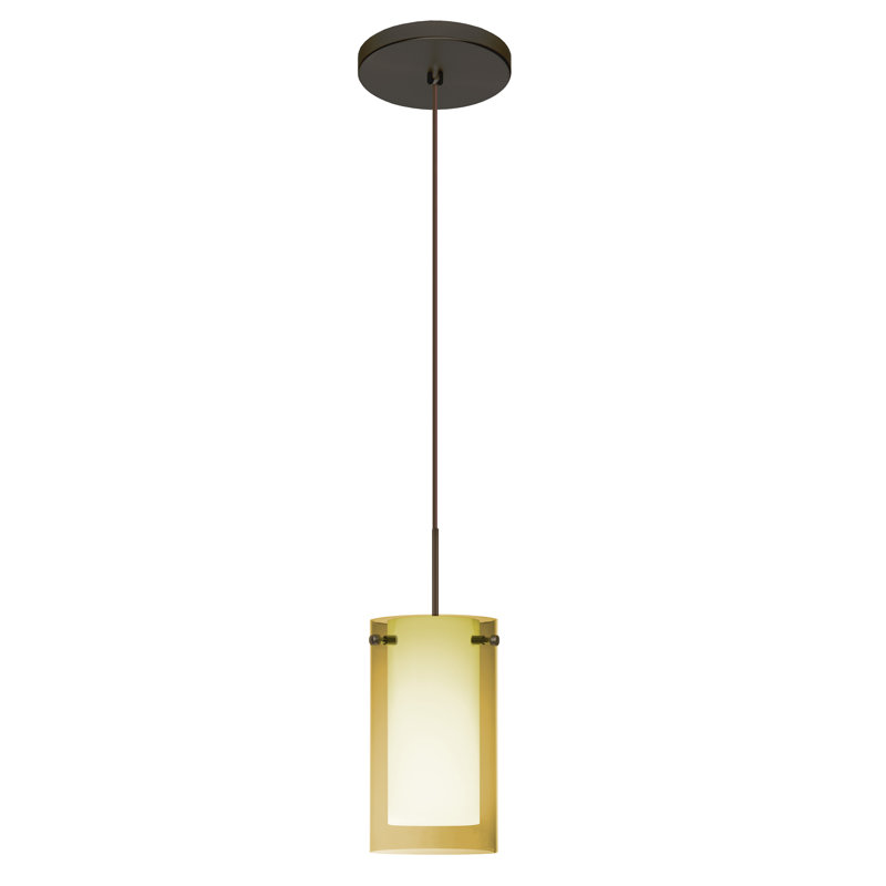 Morena 1 - Light Single Pendant, Brushed Bronze, Smoke