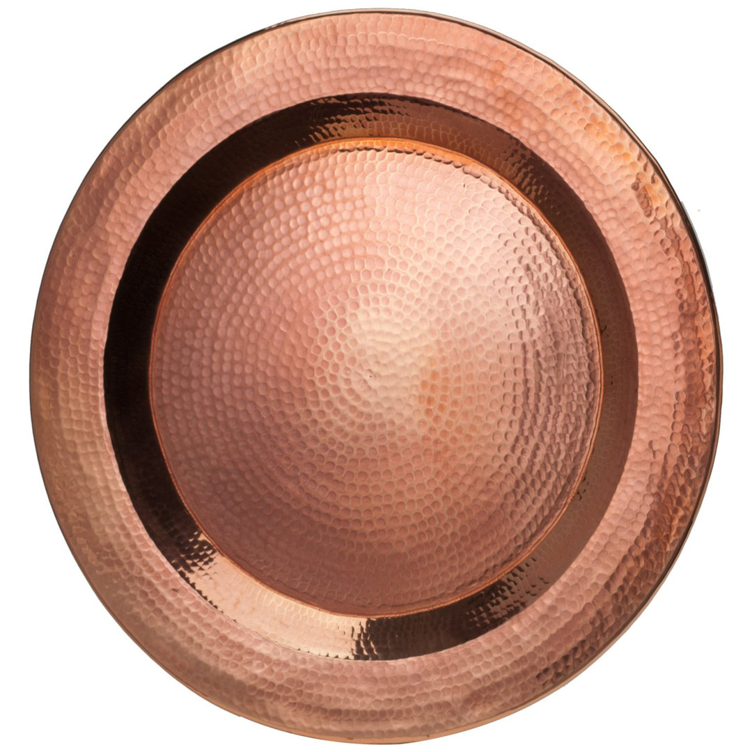 Copper Thessaly Round Platter Sertodo Copper 