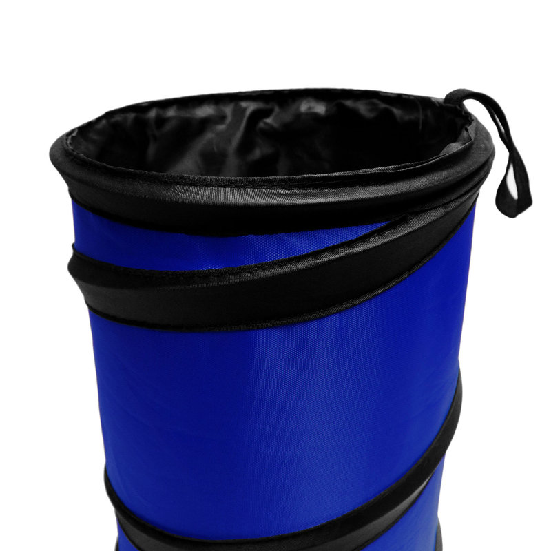 Poubelle pliante, Bleu, 2, H 8,3 po x l 6,3 po x P 6,3 po