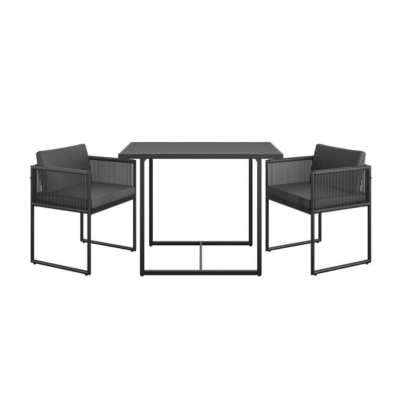Ensemble de bistro 3 pièces Modern Nesting Outdoor