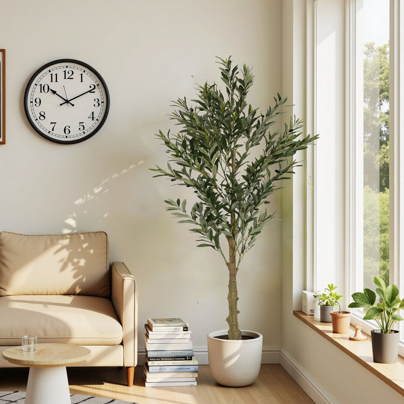 Olive artificielle 6 'avec pot