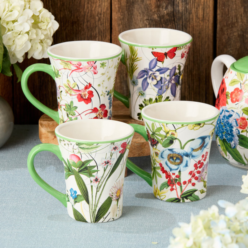 Greenhouse Set of 4 Mugs 16oz