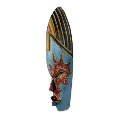 Masque en bois de beauté africaine true