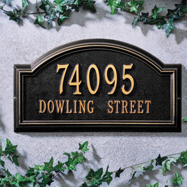 Providence 2-Line Wall Address Plaque, Yes