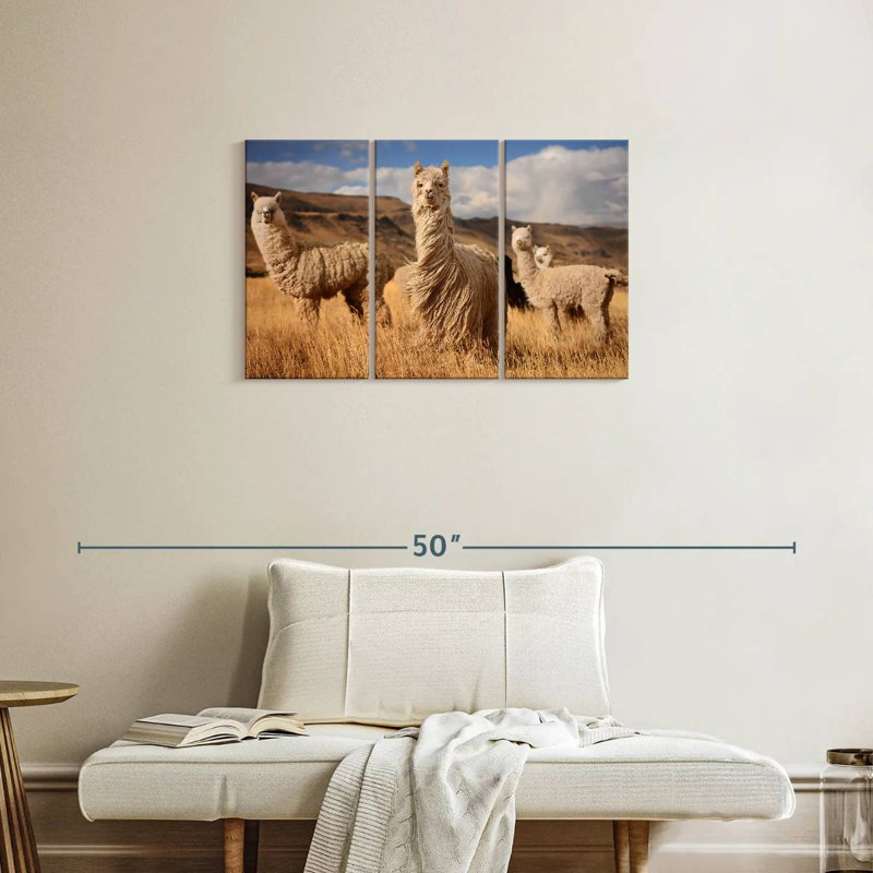 Andes Alpacas, 20" H x 33" W