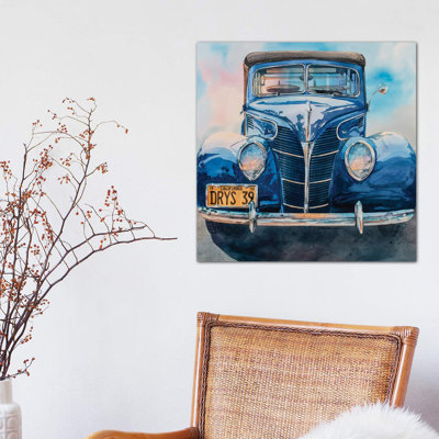Surfin Woodie by Bill Drysdale - Wrapped Canvas Painting
