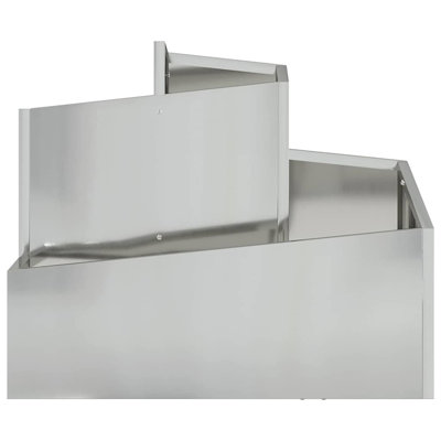 Garden Planter Metal Outdoor Terrace Accessories Pots Modern Holder Box