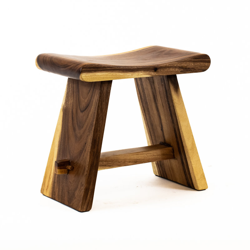 Burruss Solid Wood Accent Stool