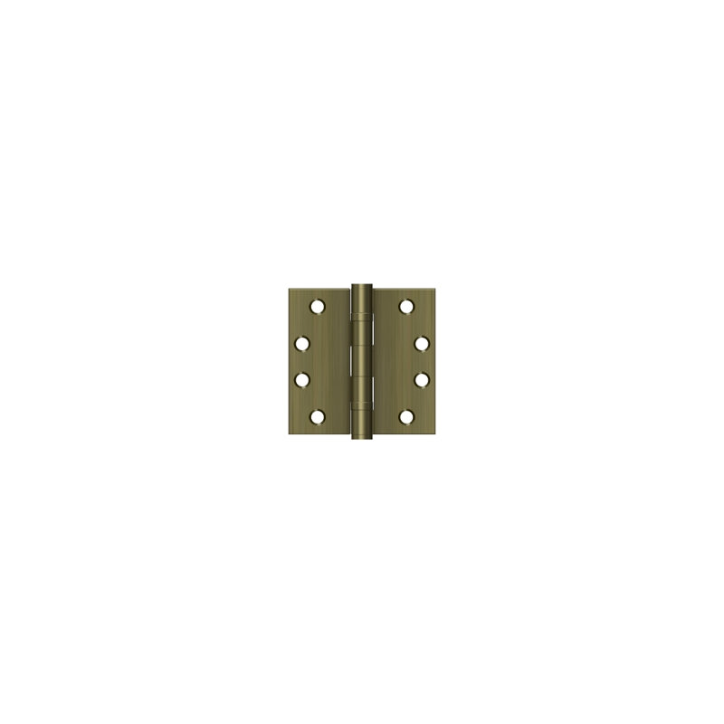 Steel Surface Mount Hinge, Antique Brass