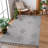 Naar Guros Area Rugs, White/Grey/Trellis Accent Power Loom Machine -Crafted Rug-838096490