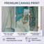 Turquoise doré infusé marbre - ensemble d'art moderne sur toile encadrée moderne de 3-874126551-874126555