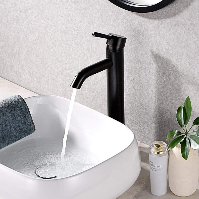 Vessel Sink Bathroom Faucet with Drain Assembly, Oil Rubbed Bronze