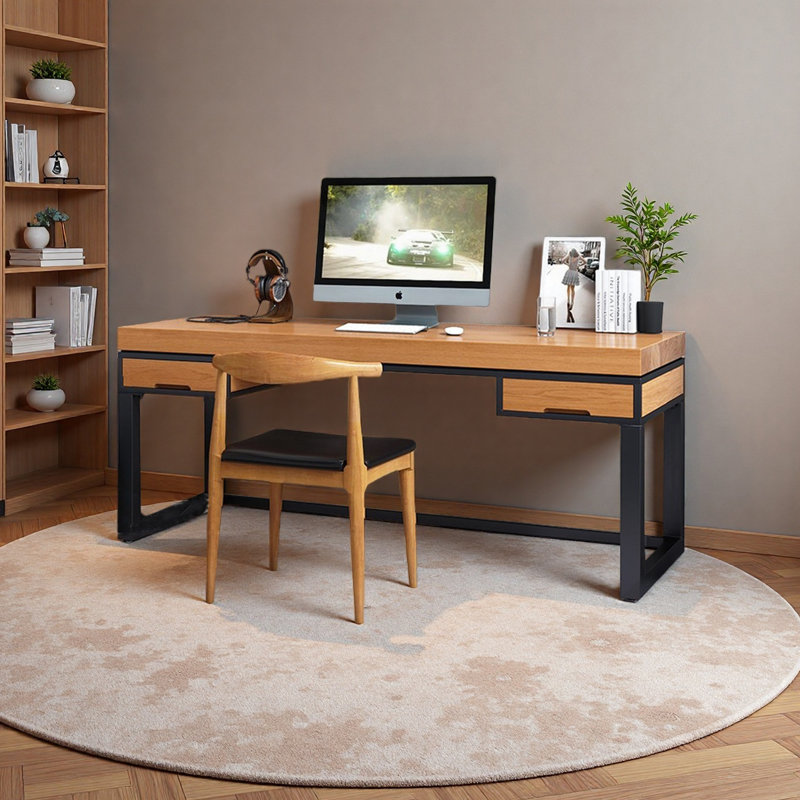High-End Minimalist Solid Wood Desk