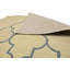 Tapis beige moderne touffeté à la main à motif de treillis Jawaher 5 pi x 8 pi beige