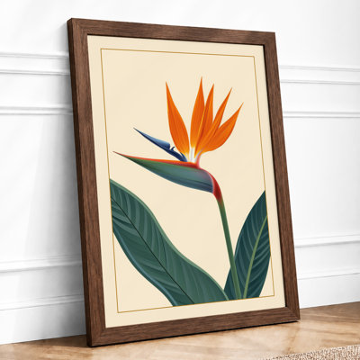 Bird of Paradise Botanical - Framed Print