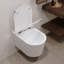 DeerValley 1.5L LPF Round Chair Height Wall Mount Wall Hung Toilets (Seat Included)